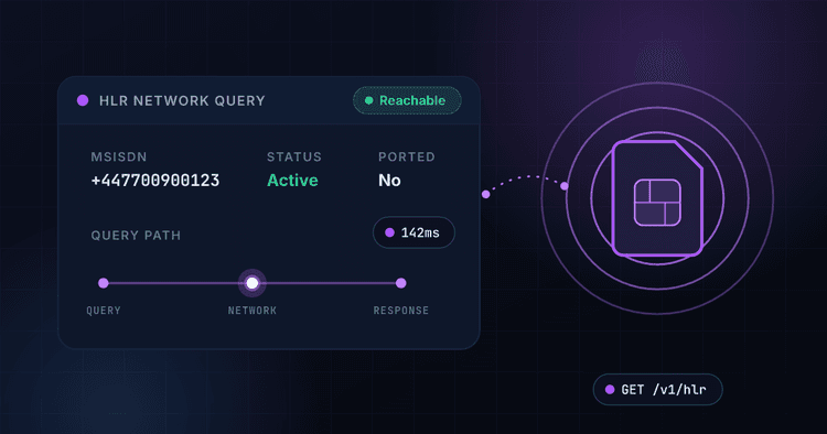 HLR Lookup API: Live Subscriber Status at Scale | 1Lookup