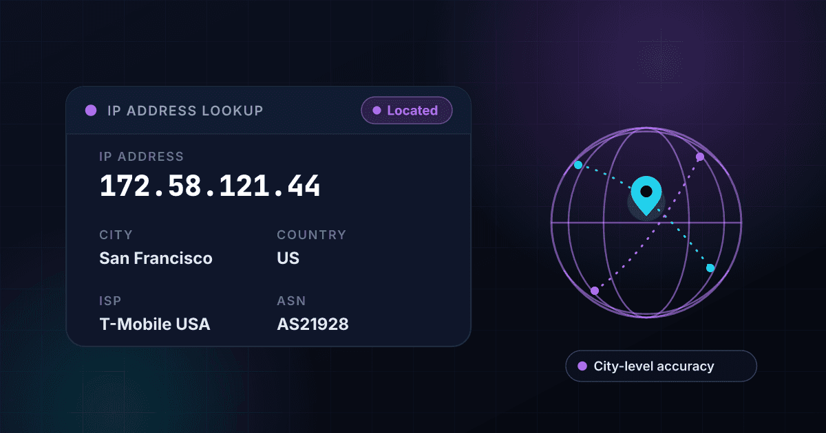 Localizar una dirección IP