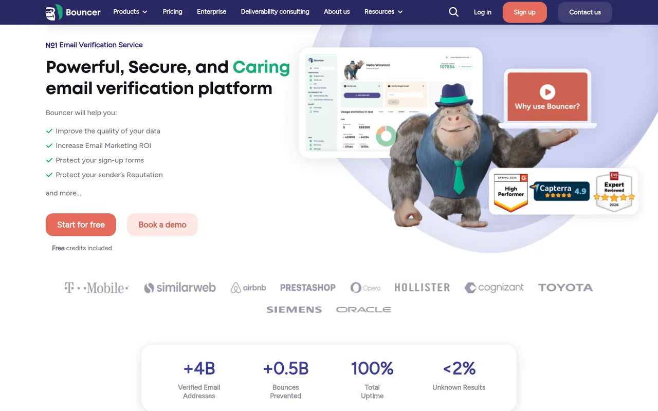 Bouncer homepage