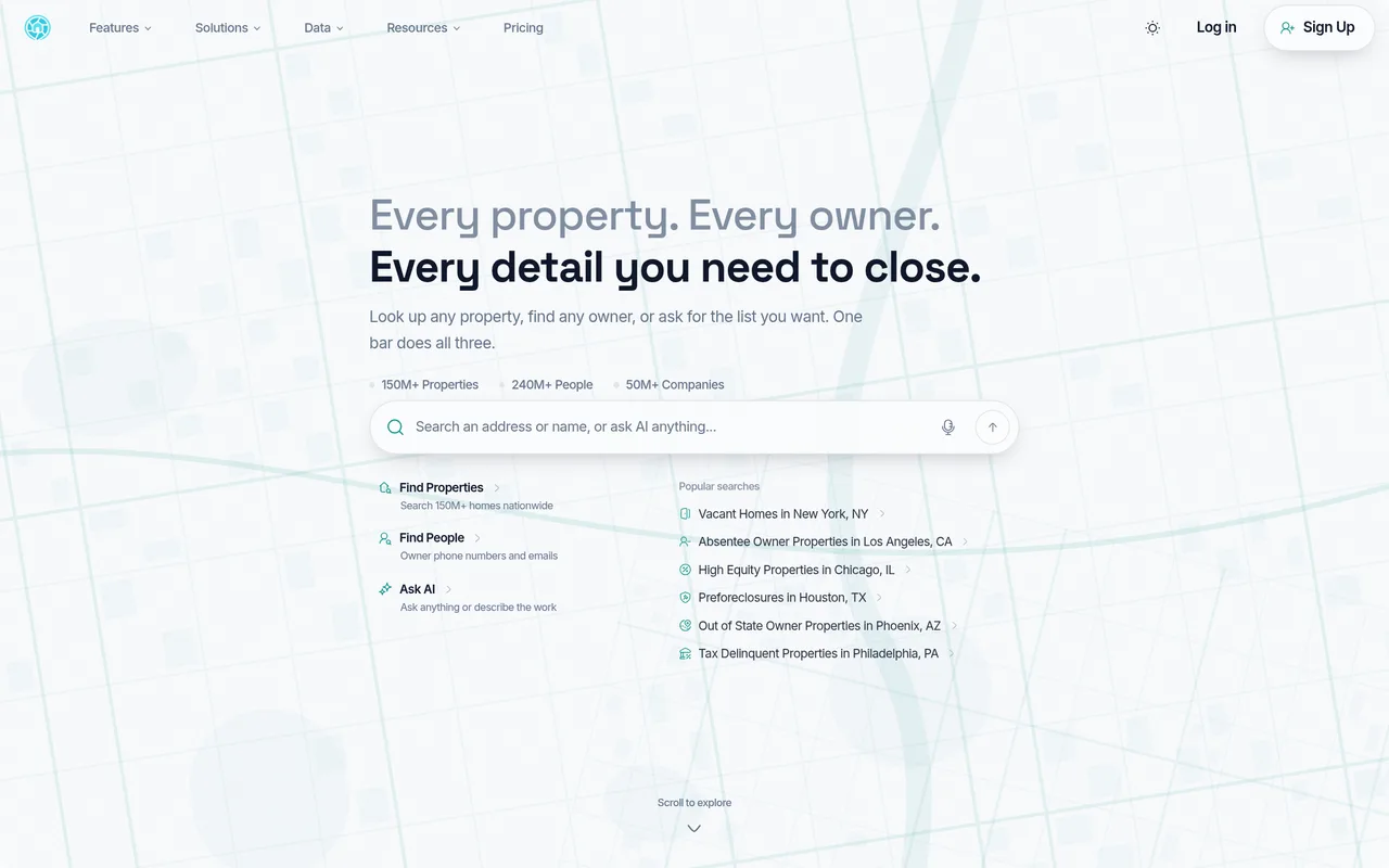 DealMachine homepage