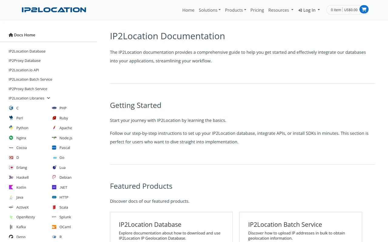 IP2Location api reference