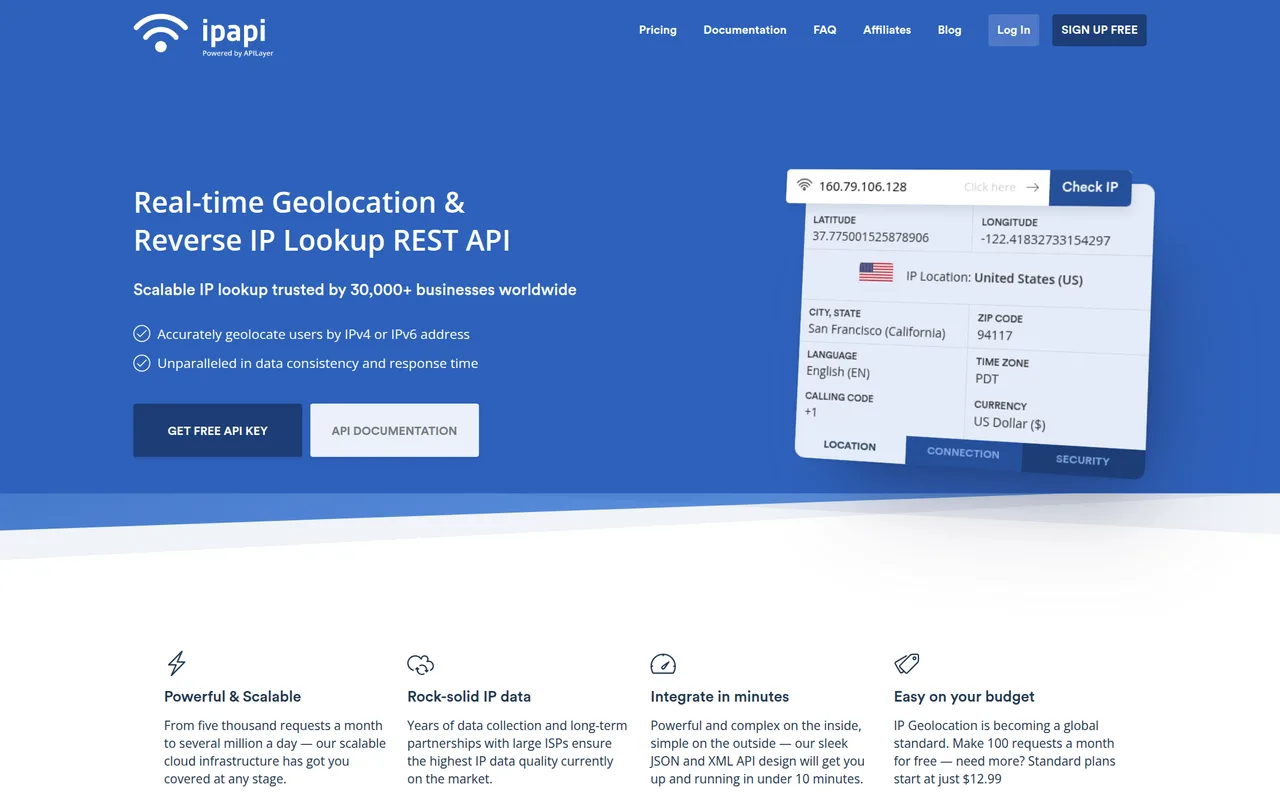 ipapi homepage