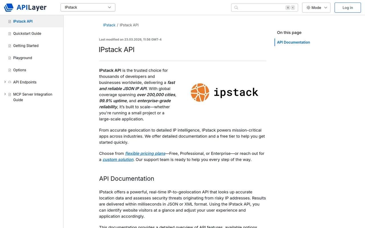 ipstack api reference