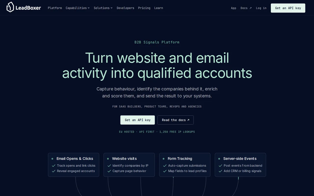 LeadBoxer homepage