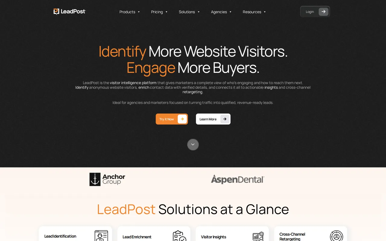 LeadPost homepage