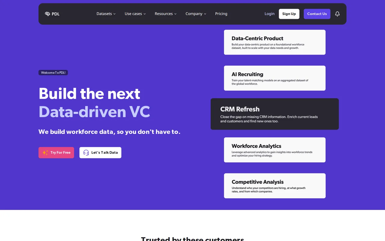 People Data Labs homepage