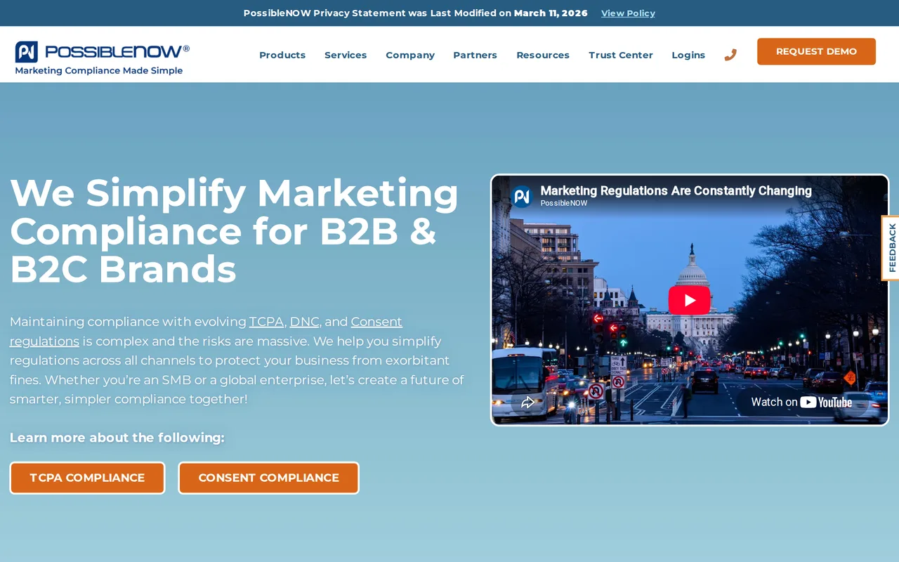 PossibleNOW homepage