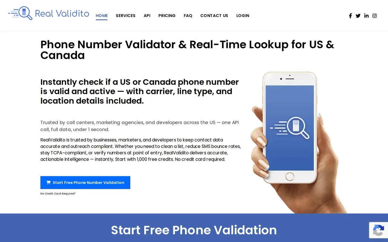 RealValidito homepage
