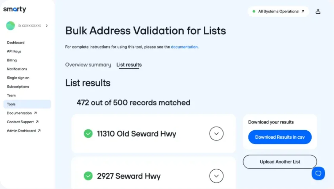 Smarty product interface