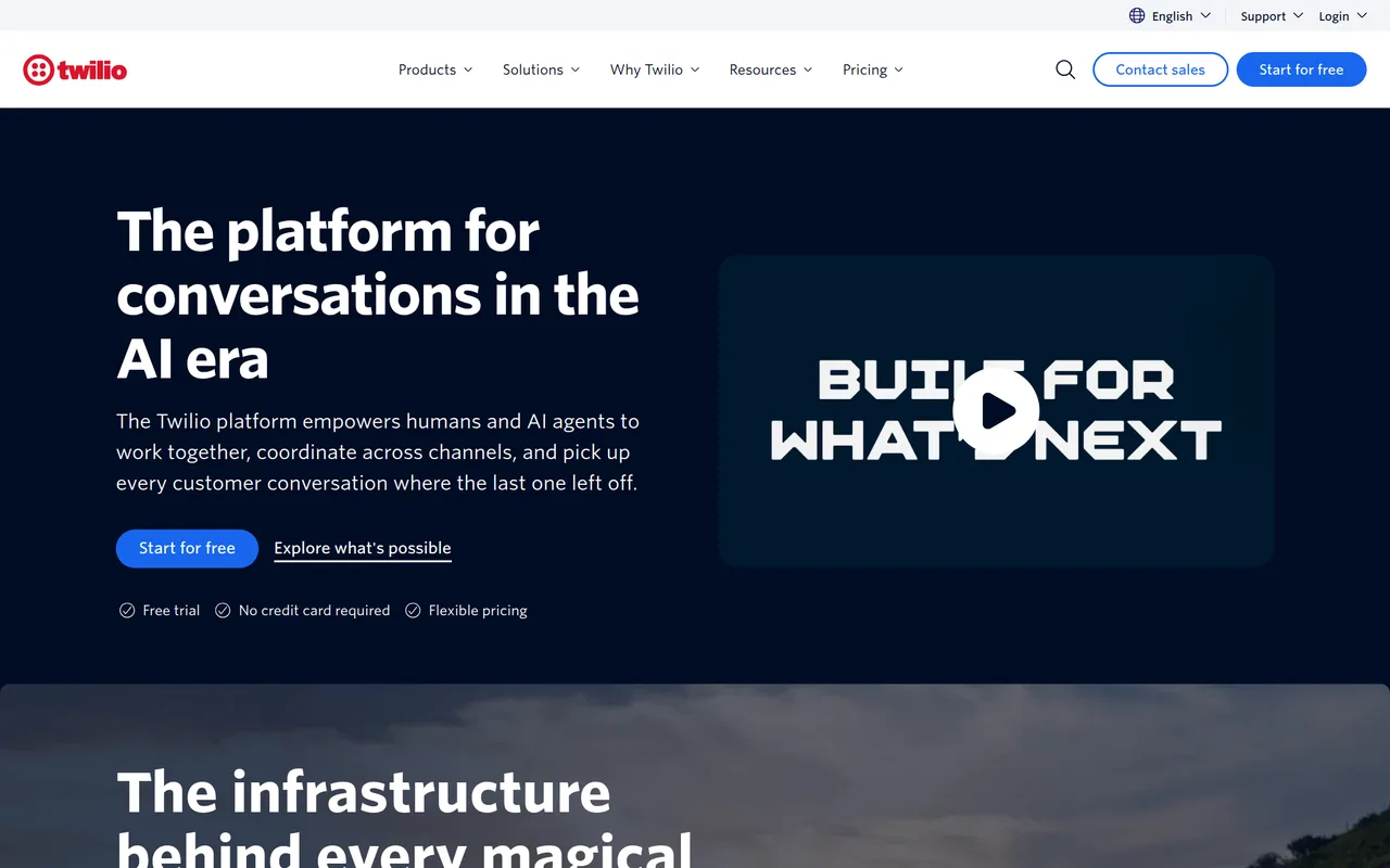 Twilio Lookup homepage